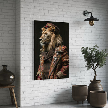 Cuadro decorativo canvas León 017