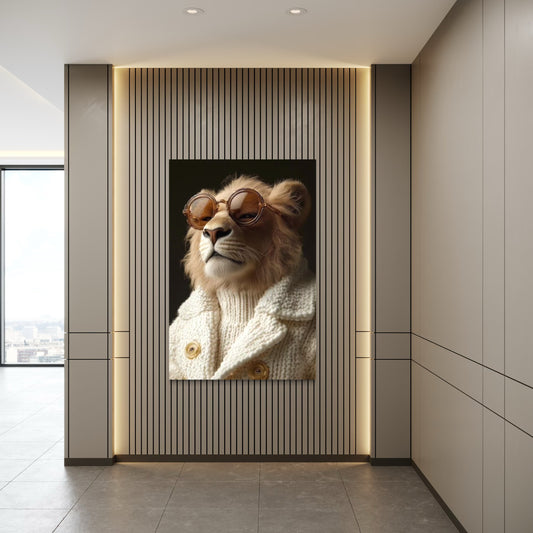 Cuadro decorativo canvas León 016