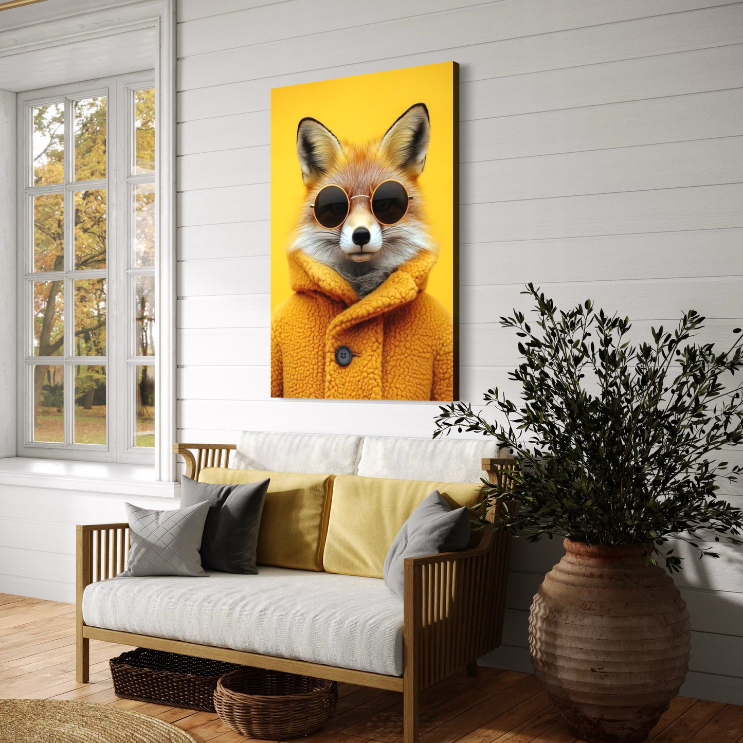 Cuadro decorativo canvas Zorro 005