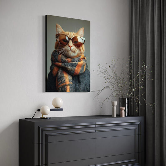 Cuadro decorativo canvas Gato 011