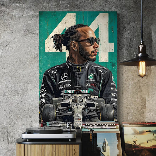 Cuadro decorativo canvas Lewis Hamilton 002