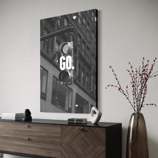 Cuadro decorativo canvas GO.