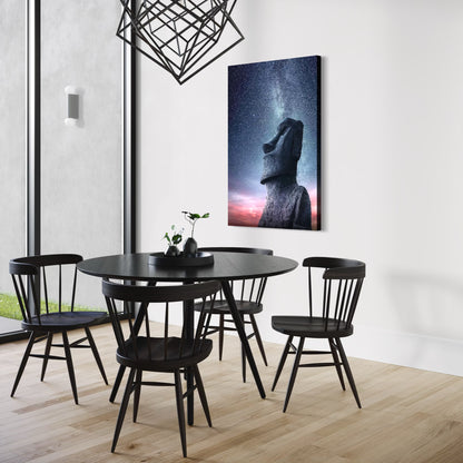 Cuadro decorativo canvas Moái
