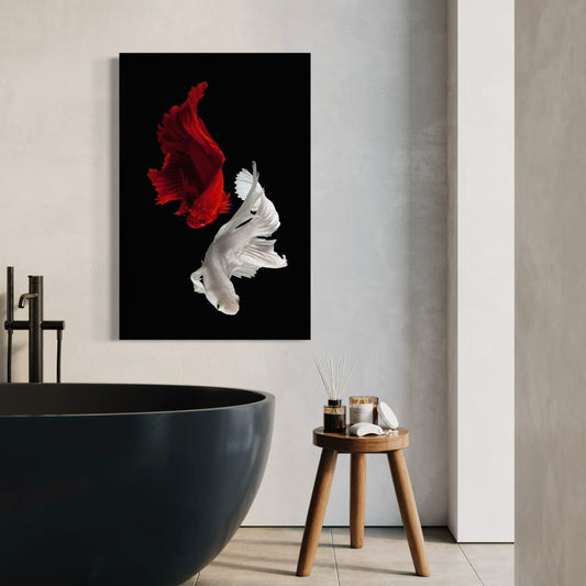 Cuadro decorativo canvas Peces Betta