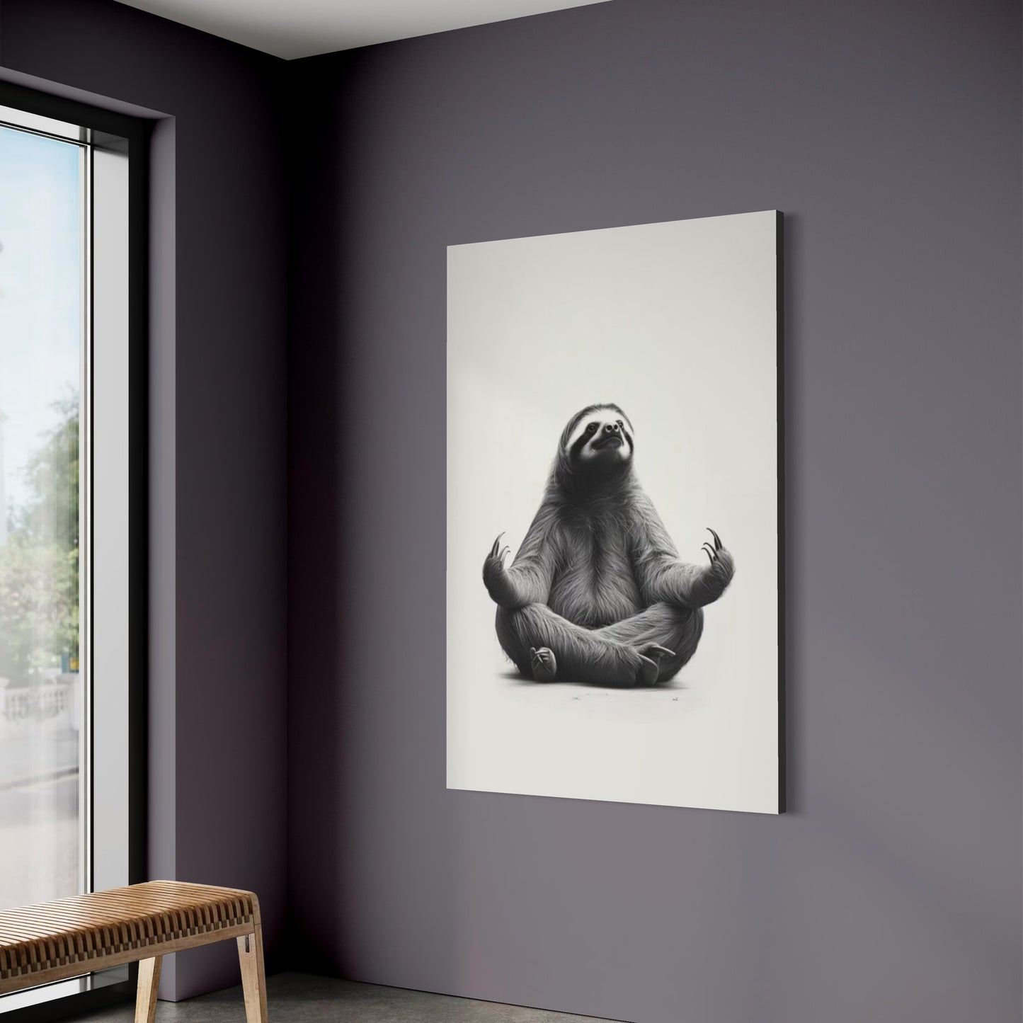 Cuadro decorativo canvas Oso perezoso