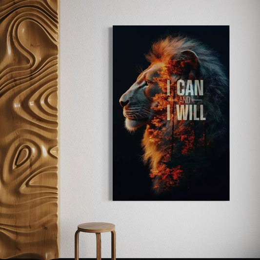 Cuadro decorativo canvas I can and I will