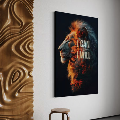 Cuadro decorativo canvas I can and I will