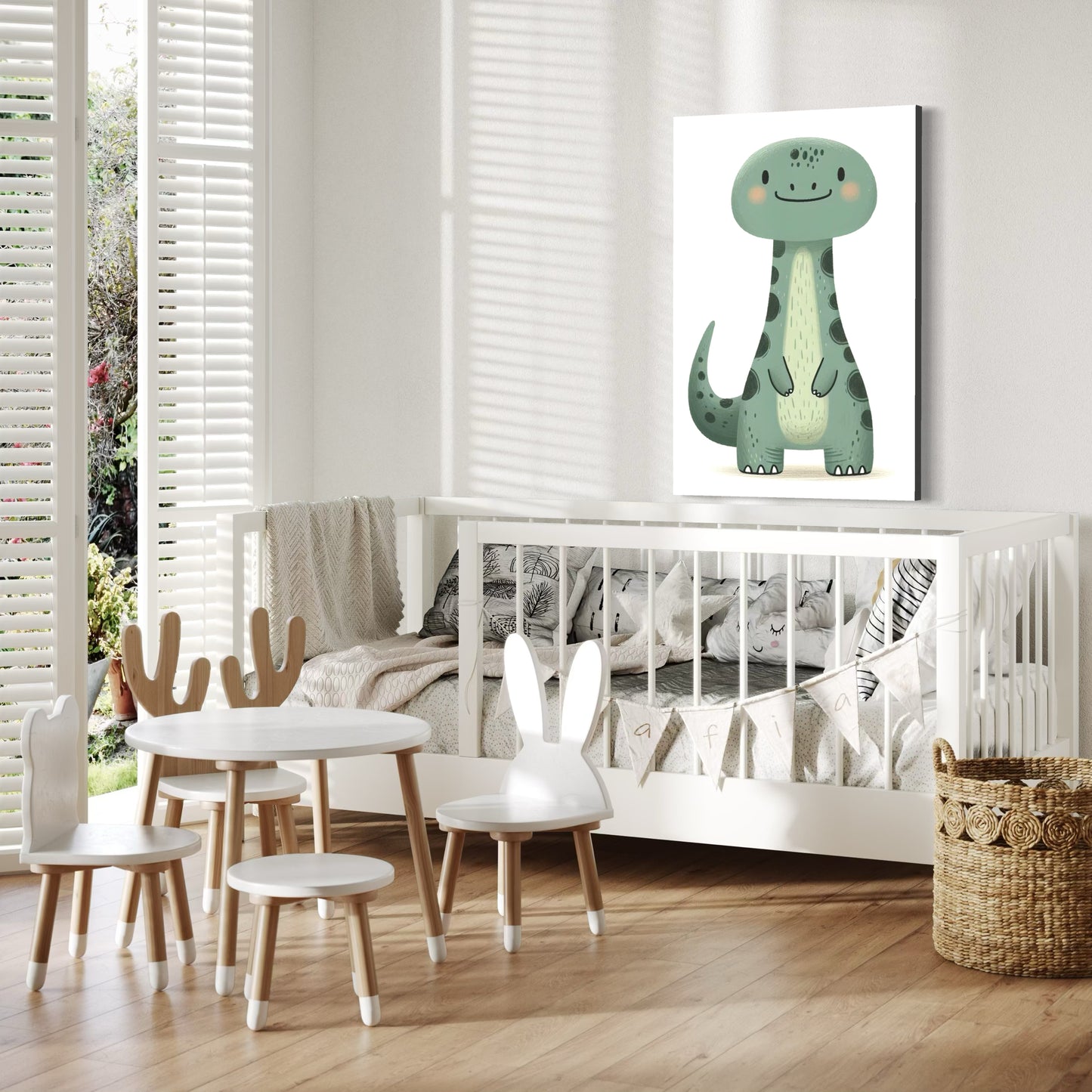 Cuadro decorativo canvas Dinosaurio 001
