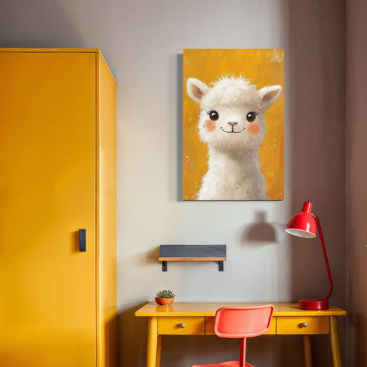 Cuadro decorativo canvas Alpaca 001
