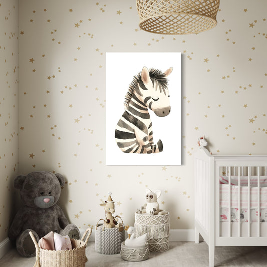 Cuadro decorativo canvas Zebra 002