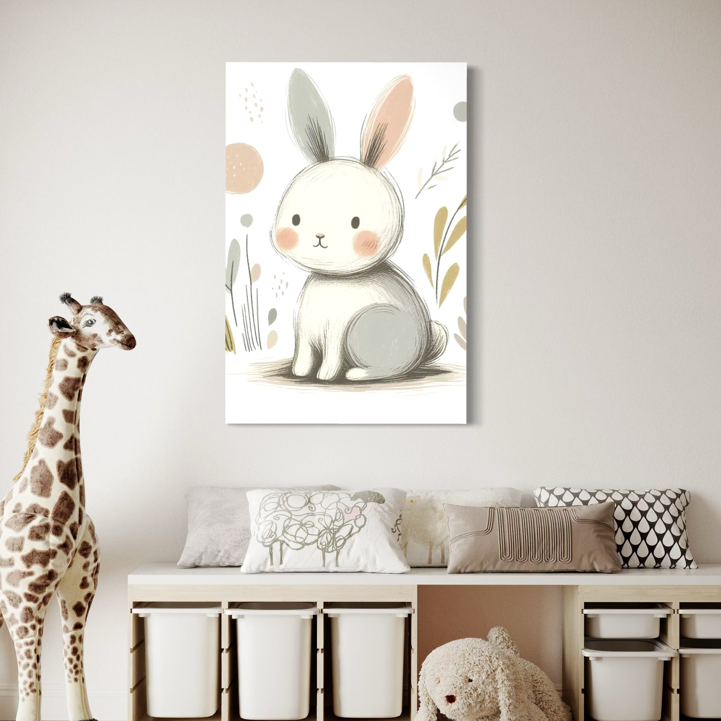Cuadro decorativo canvas Conejo 009