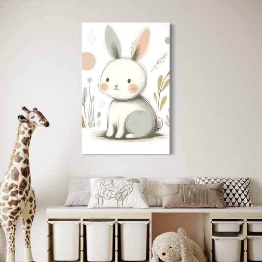 Cuadro decorativo canvas Conejo 009