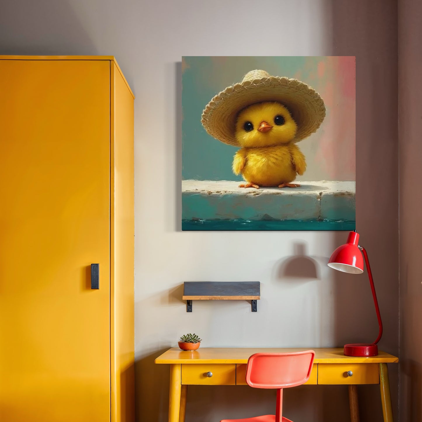 Cuadro decorativo canvas Pato 004