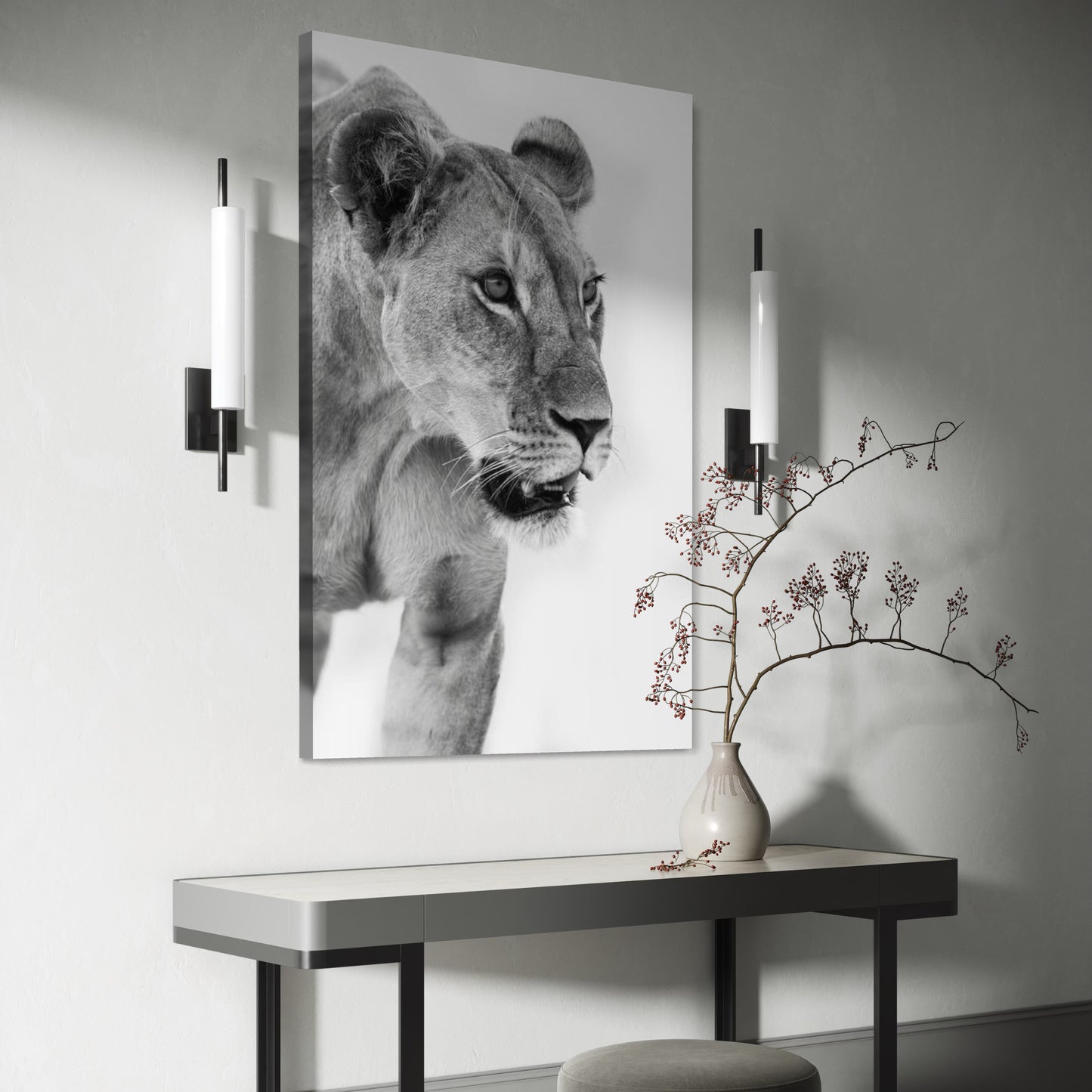 Cuadro decorativo canvas Leona