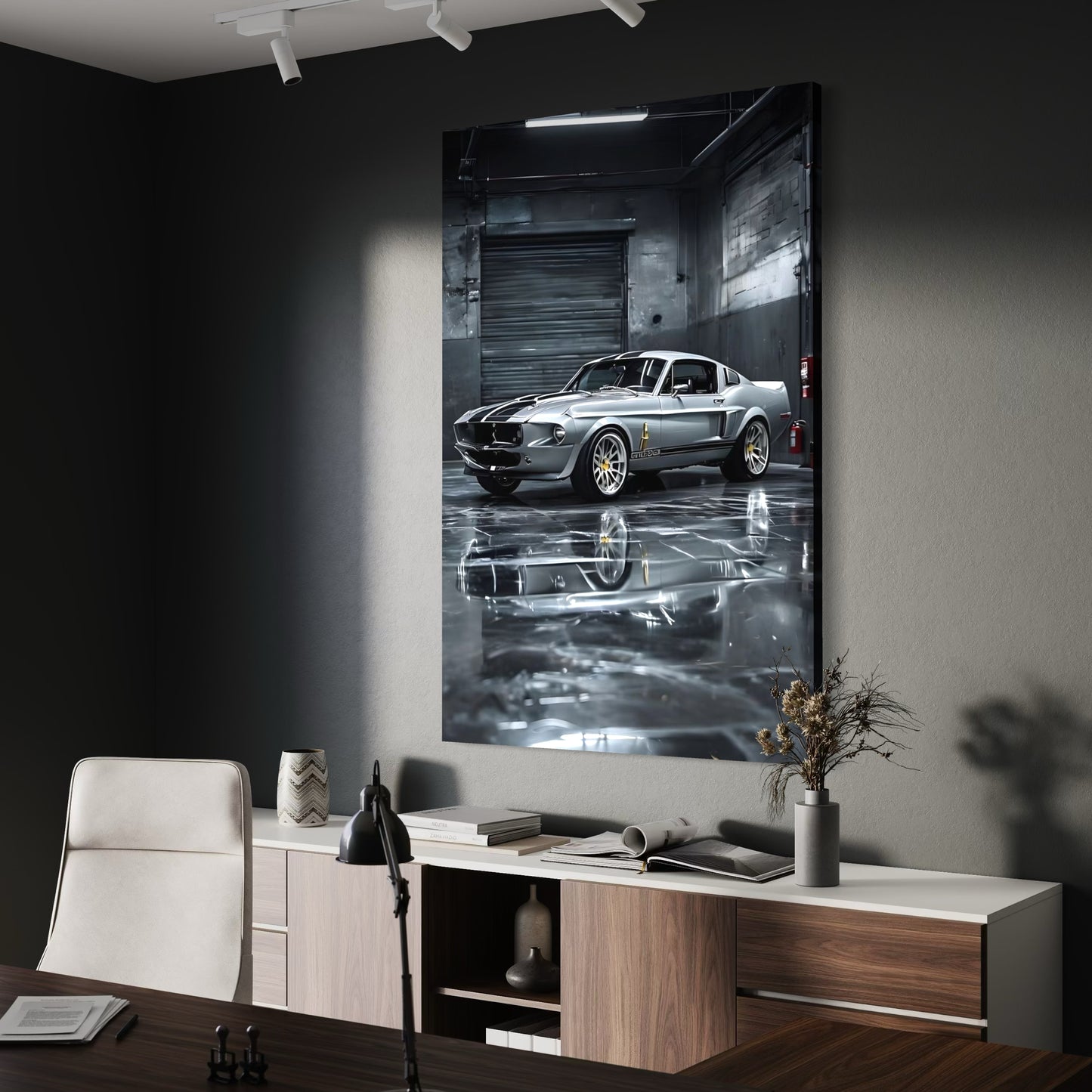 Cuadro decorativo canvas Mustang 004