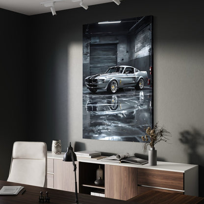 Cuadro decorativo canvas Mustang 004