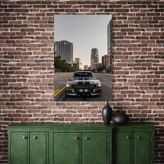 Cuadro decorativo canvas Mustang 003