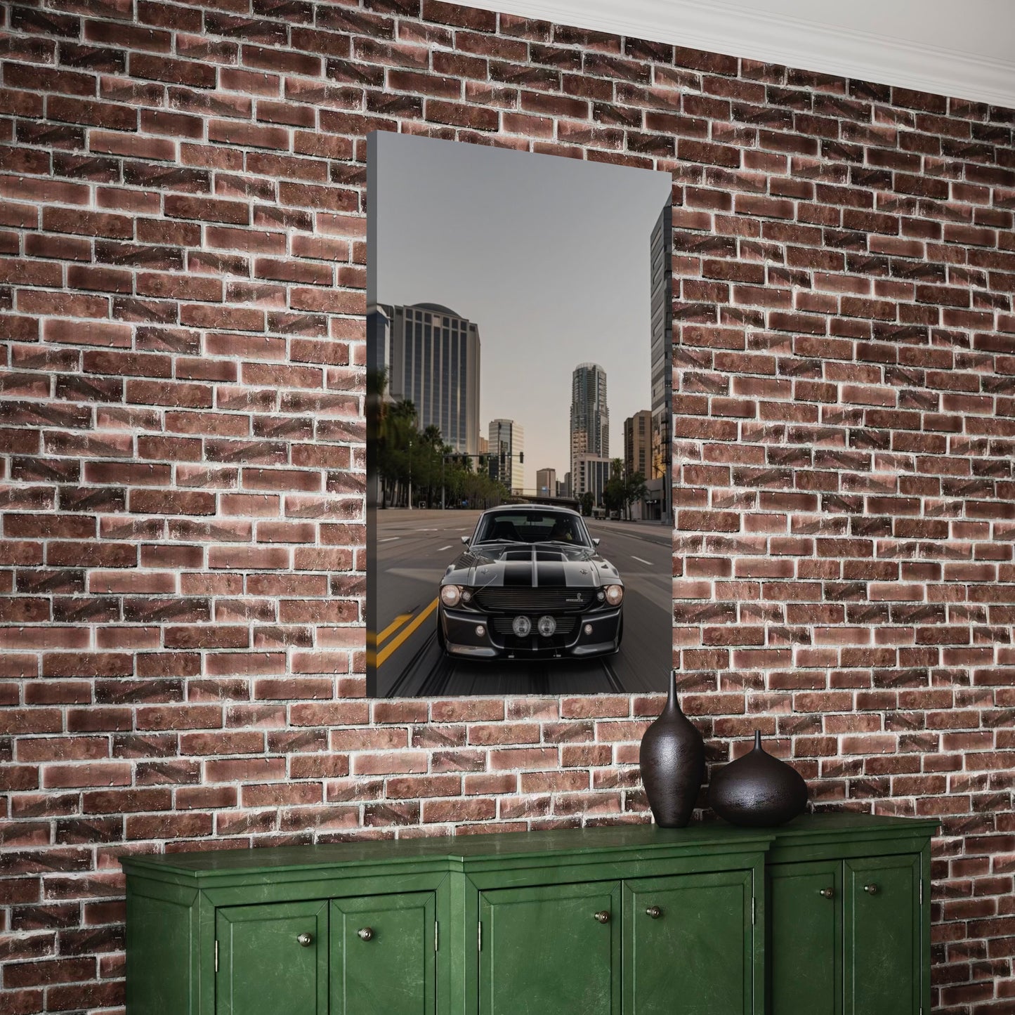 Cuadro decorativo canvas Mustang 003