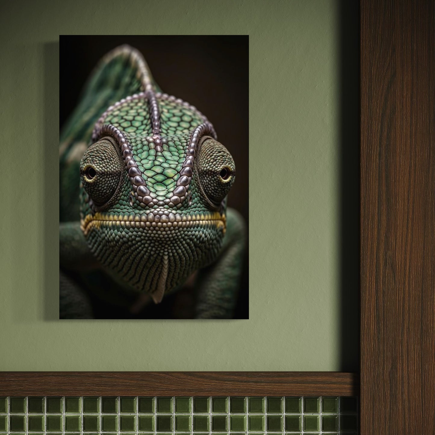 Cuadro decorativo canvas Camaleón 001