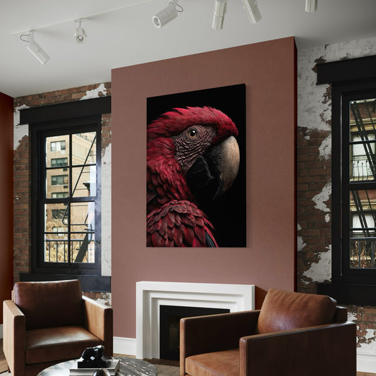 Cuadro decorativo canvas Guacamaya 001