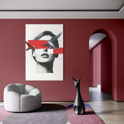 Cuadro decorativo canvas Mujer 063