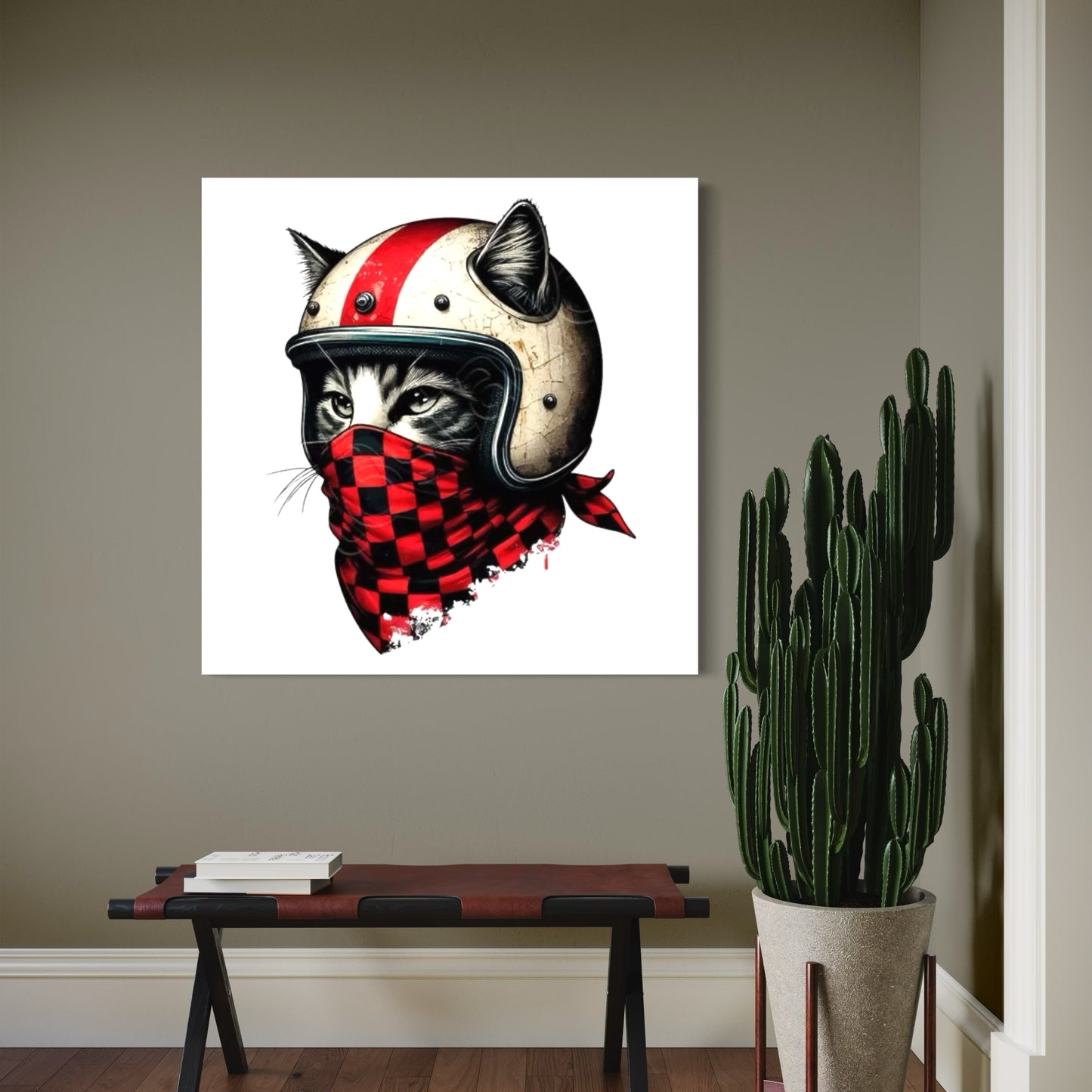 Cuadro decorativo canvas Gato 014