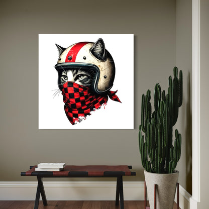 Cuadro decorativo canvas Gato 014