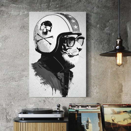 Cuadro decorativo canvas León 019