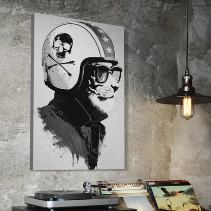 Cuadro decorativo canvas León 019