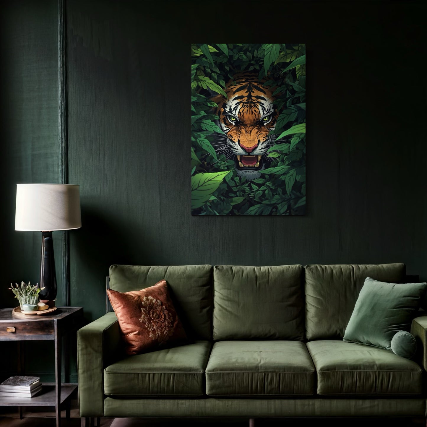 Cuadro decorativo canvas Tigre 012