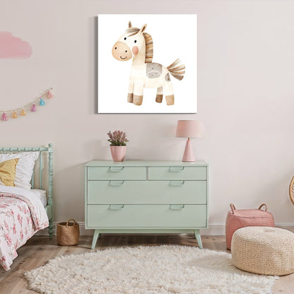 Cuadro decorativo canvas Pony 001