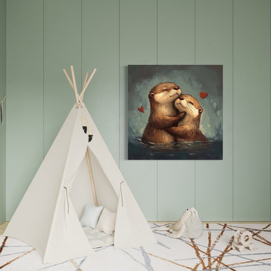 Cuadro decorativo canvas Castores 001