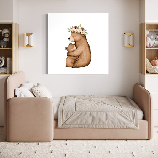 Cuadro decorativo canvas Mamá Osa