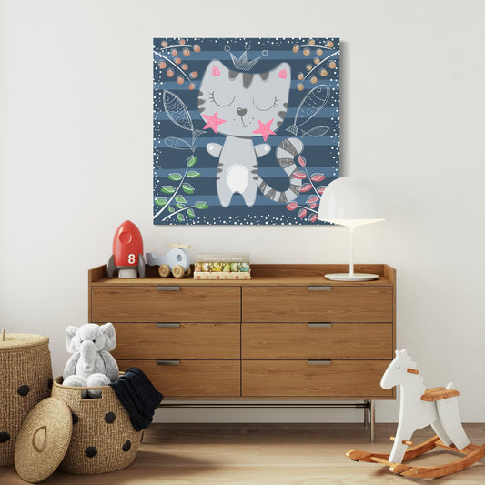 Cuadro decorativo canvas Gato 015