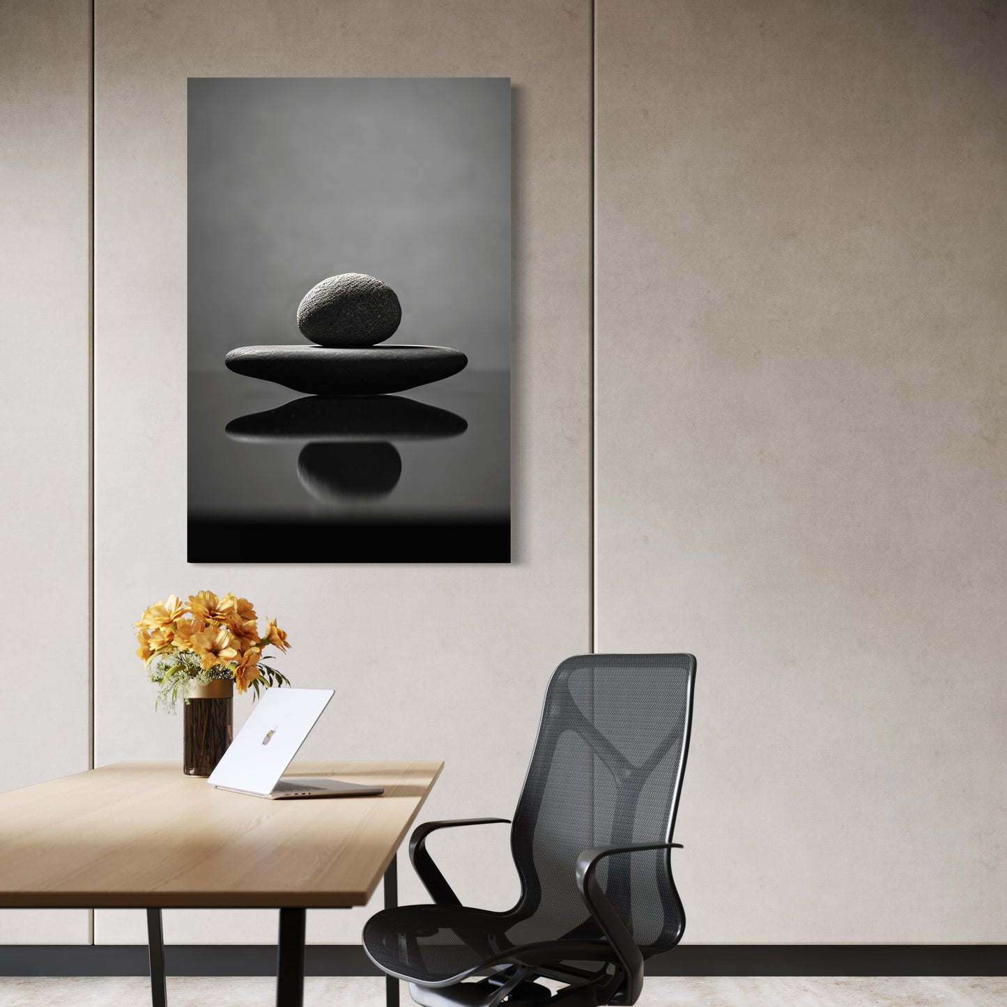 Cuadro decorativo canvas Piedras Suseki 006