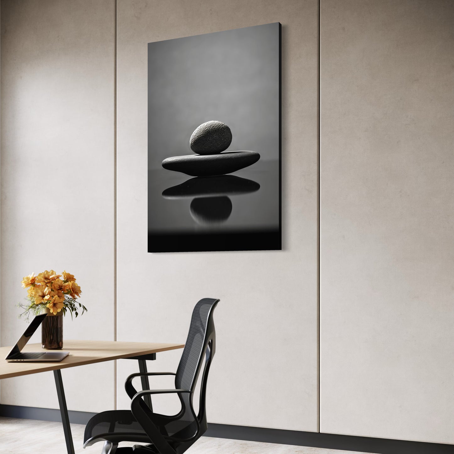 Cuadro decorativo canvas Piedras Suseki 006