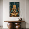 Cuadro decorativo canvas Gato Meditando 002