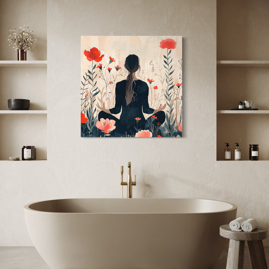 Cuadro decorativo canvas Meditación 013