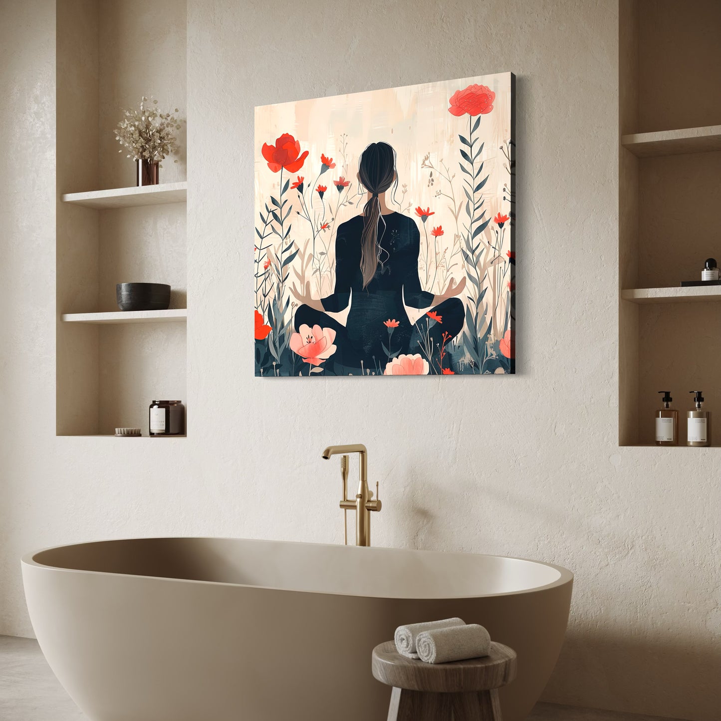 Cuadro decorativo canvas Meditación 013