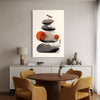 Cuadro decorativo canvas Piedras Suseki 004