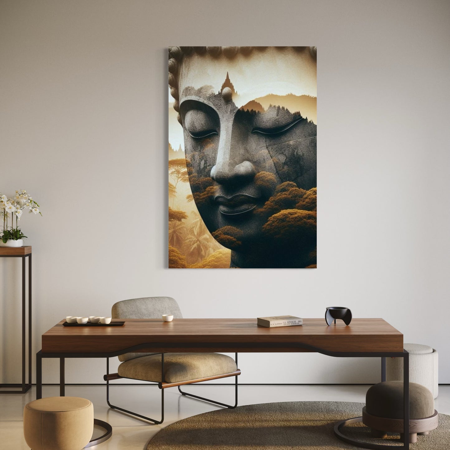 Cuadro decorativo canvas Buda 026