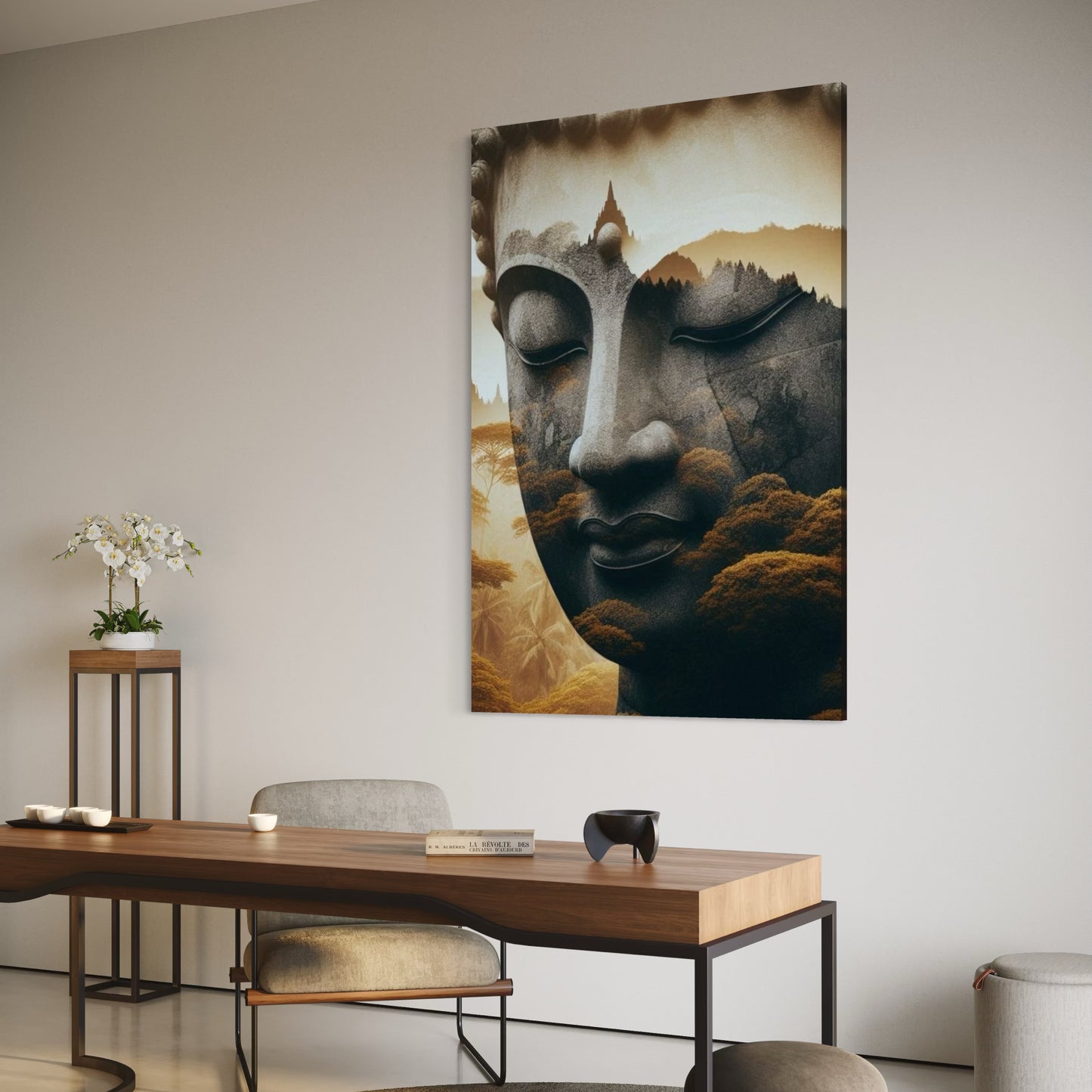 Cuadro decorativo canvas Buda 026