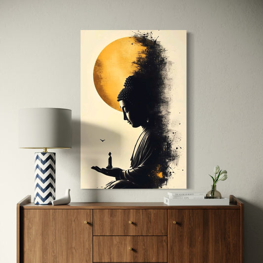 Cuadro decorativo canvas Buda 025