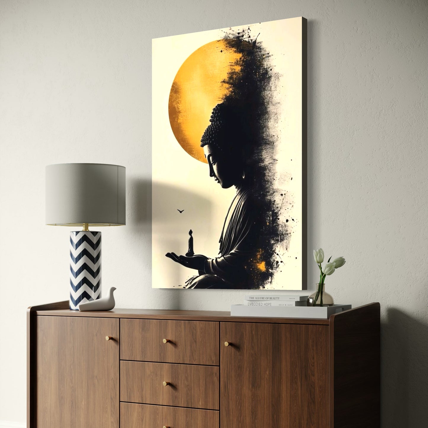 Cuadro decorativo canvas Buda 025