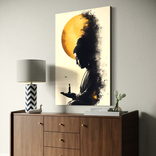 Cuadro decorativo canvas Buda 025