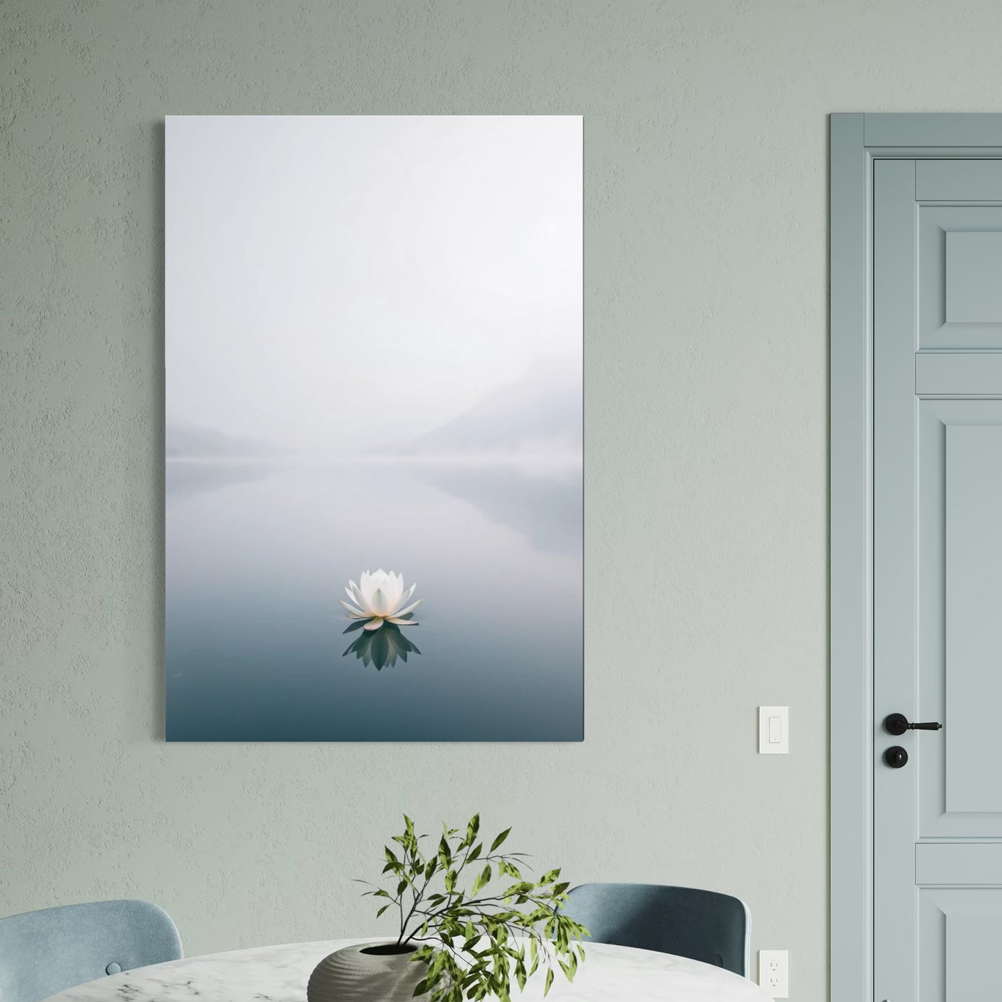 Cuadro decorativo canvas Flor de loto 004