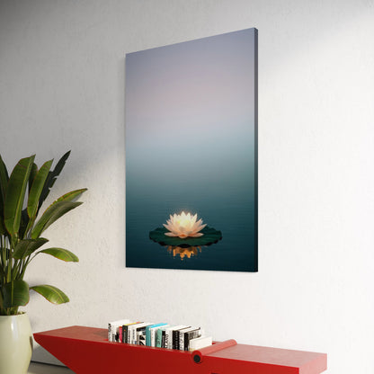 Cuadro decorativo canvas Flor de loto 003