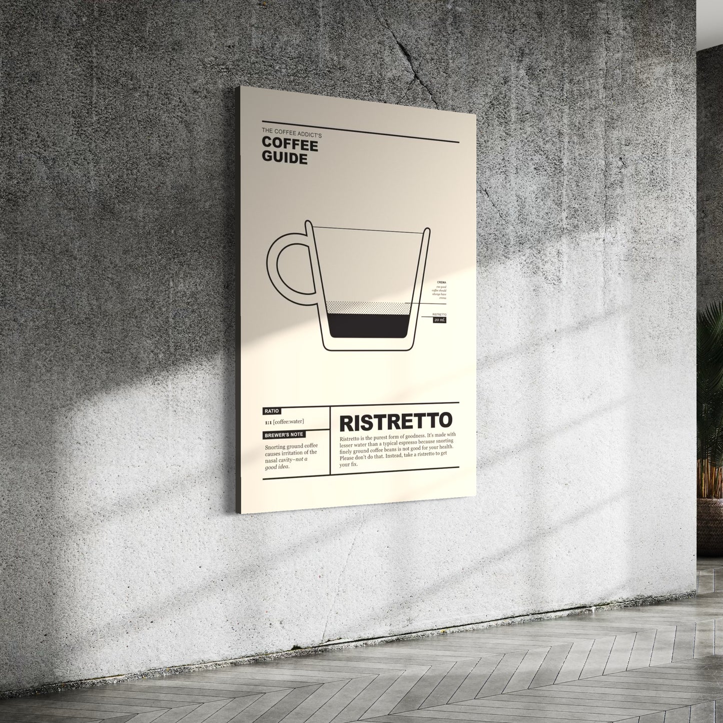 Cuadro decorativo canvas Ristretto
