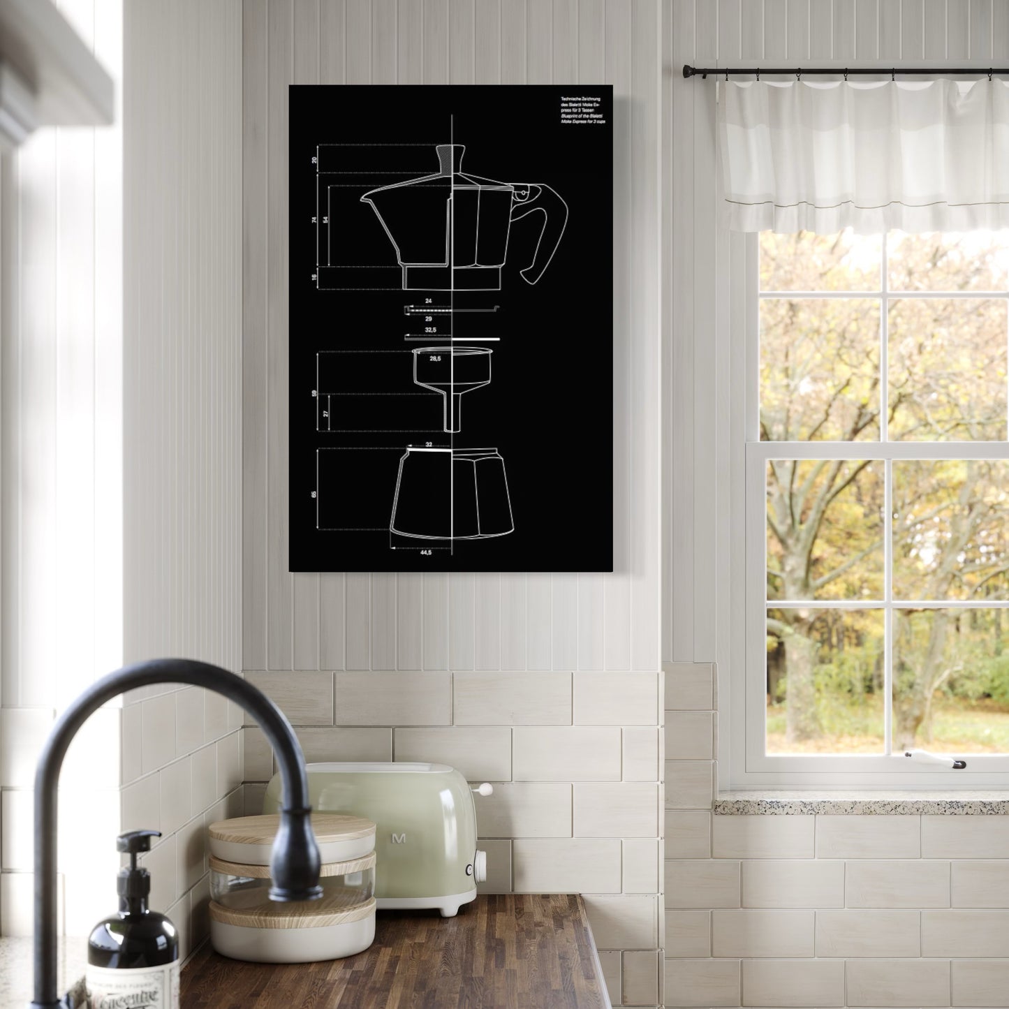 Cuadro decorativo canvas Moka 003