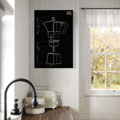 Cuadro decorativo canvas Moka 003